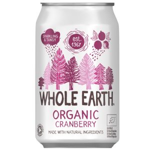 Αναψυκτικό Κράνμπερι (330ml) whole earth