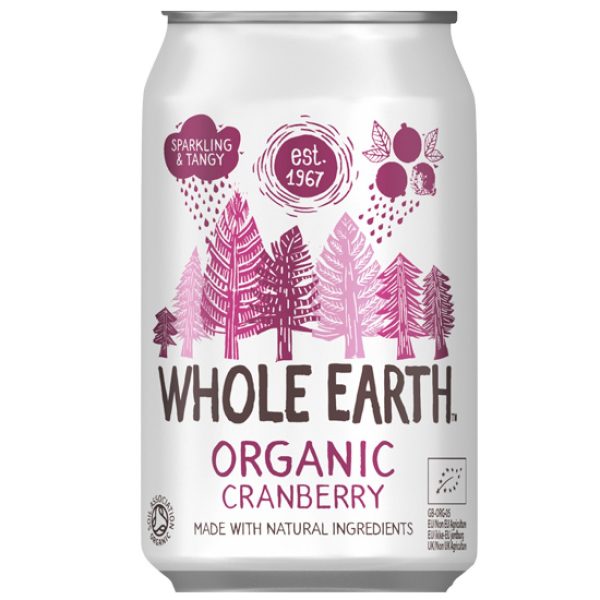 Αναψυκτικό Κράνμπερι (330ml) whole earth Αναψυκτικό Κράνμπερι (330ml) whole earth