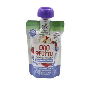 Smoothie Μήλο Φράουλα Μύρτιλο BIO